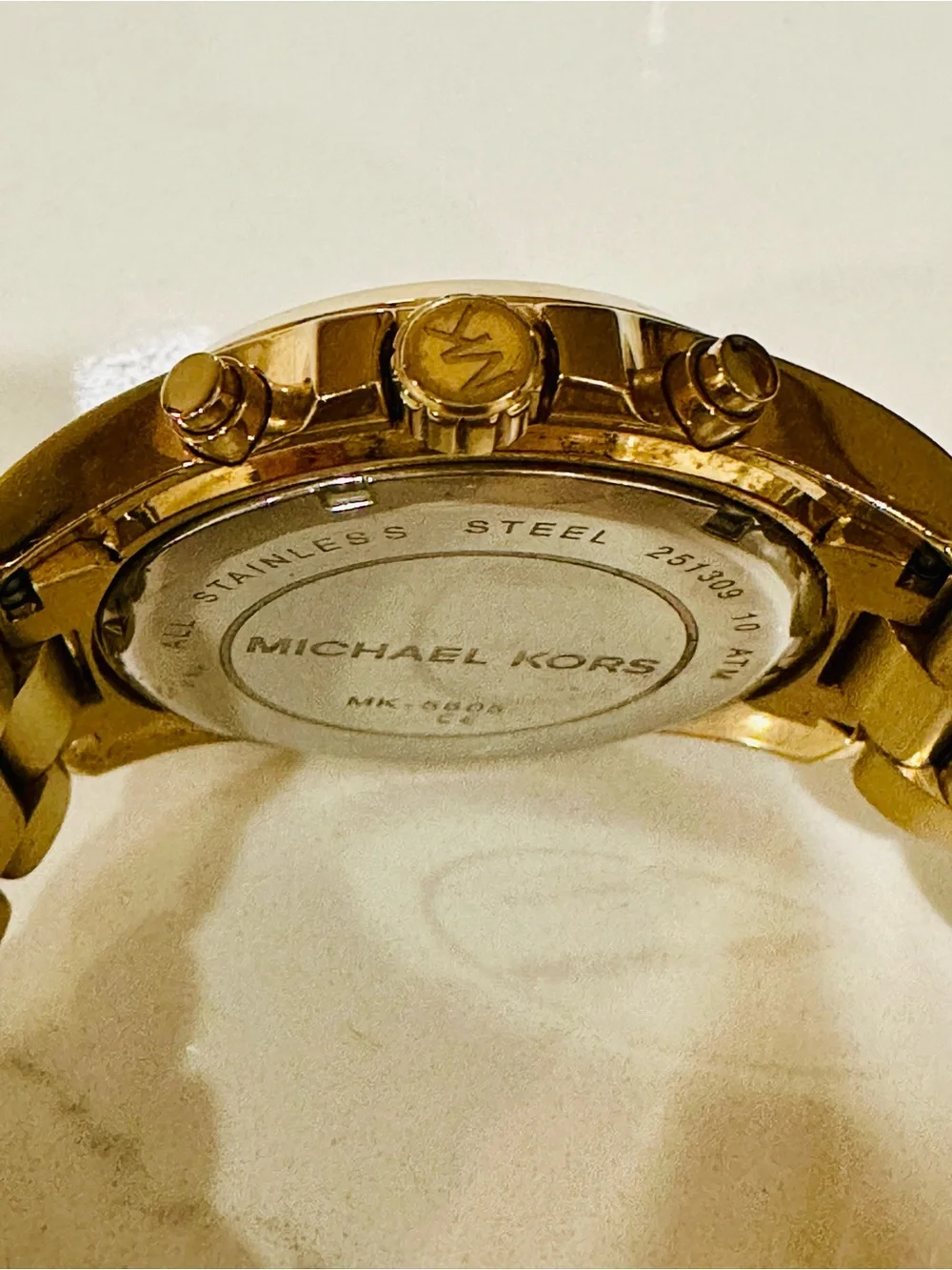 Michael Kors MK5738 Gold Tone Chronograph Watch | Women’s Designer Watch